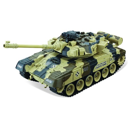  Радиоуправляемая модель танка HouseHold 4101-7 Russian T-90, 1:20, green