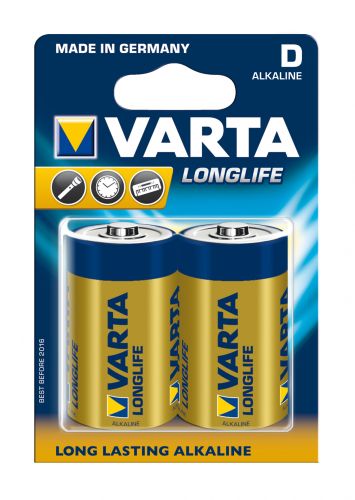  Батарейка Varta Longlife Extra D