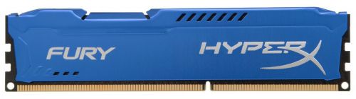  DDR3 4GB Kingston HX316C10F/4 HyperX Fury Series Blue PC3-12800 1600MHz CL10 1.5 В Unbuffered Радиатор
