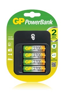  Зарядное устройство GP PB550GS250 PowerBank + 4 AA 2500 mAh