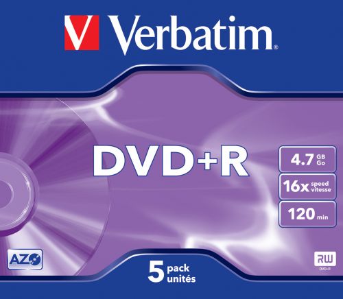  Диск DVD+R Verbatim 43497