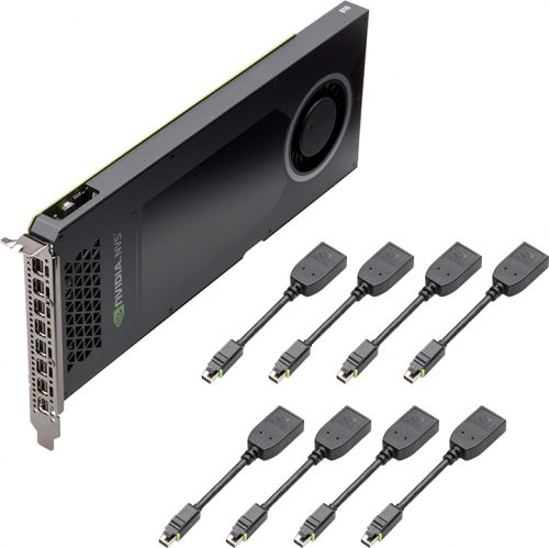  PCI-E PNY NVIDIA NVS 810 4GB GDDR3 128bit 1020/2700MHz 28nm 8*MiniDisplayPort RTL (VCNVS810DP-PB)