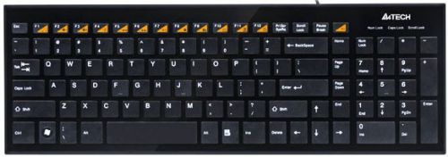  Клавиатура проводная A4Tech KX-100 USB, Slim, Black