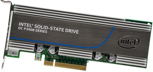 Твердотельный накопитель SSD PCI-E Intel SSDPECME040T401 P3608 Series 4TB MLC Intel NVMe PCI-Express х8 R/W 5000/3000Мб/с 850k/50k IOPS