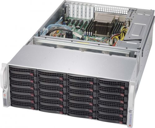  Корпус серверный 4U Supermicro CSE-847BE1C-R1K28LPB (36x3.5" HS w EXP, 13.68"x13", E-ATX, 7xLP, 2x1280W Plat.)