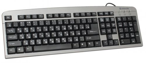  Клавиатура Defender Element HB-520 USB G(Серый) 104+3 кн. управление питанием 45523