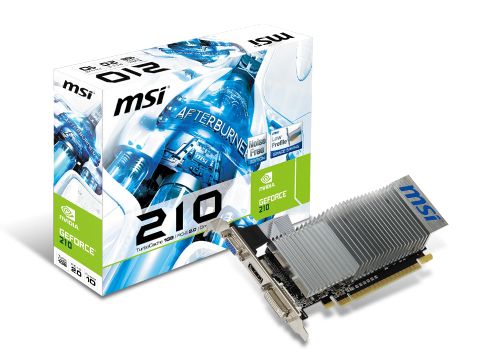  PCI-E MSI N210-TC1GD3H/LP GeForce 210 Low Profile 512MB GDDR2 64bit 40nm 589/1000MHz DVI(HDCP)/HDMI/VGA RTL