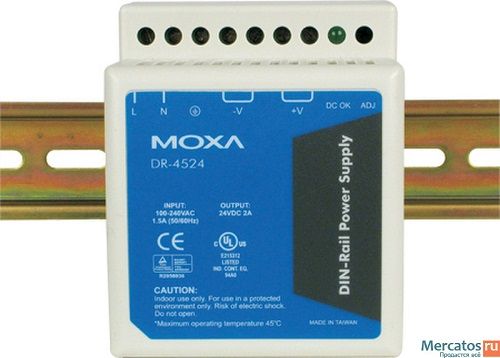  Блок питания MOXA DR-4524 24В/45Вт на DIN-рейку