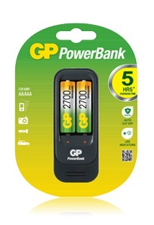 Зарядное устройство GP PB560GS270 PowerBank + 2 AA 2700 mAh