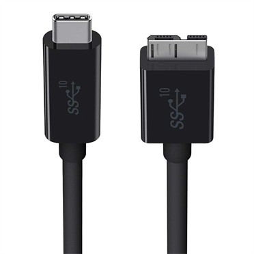  Кабель интерфейсный Belkin USB-C to Micro-B Cable F2CU031bt1M-BLK