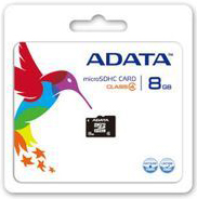  Карта памяти 8GB ADATA AUSDH8GCL4-R micro SDHC Class 4