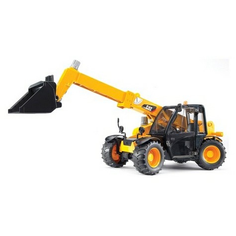  Игрушка Bruder 02-141 Погрузчик колесный CAT Telehandler с телескопическим ковшом