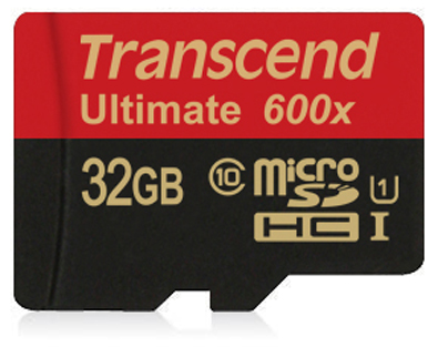  Карта памяти 32GB Transcend TS32GUSDHC10U1 microSDHC Class 10 UHS-1 Ultimate,600x