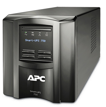 APC SMT750I 750VA/500W, Line-Interactive, LCD, Out: 220-240V 6xC13, SmartSlot, USB, COM, HS User Replaceable Bat, Bla