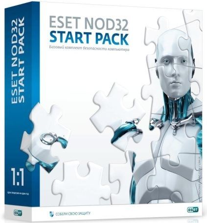  ПО Eset NOD32 Start Pack, лицензия на 1 год на 1ПК