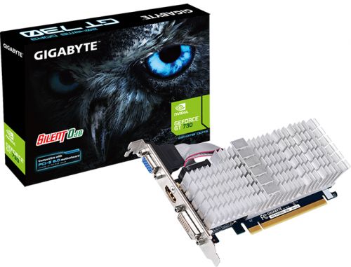  PCI-E GIGABYTE GV-N730SL-2GL Nvidia GeForce GT 730 2GB GDDR3 64bit 28nm 902/1800MHz DVI-D(HDCP), HDMI, D-Sub, RTL