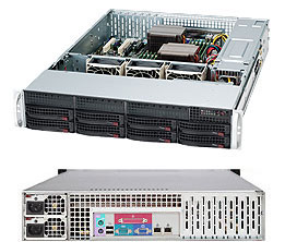  Корпус серверный 2U Supermicro CSE-825TQ-R740LPB (8x3.5" HS Bays, 8xSATA/SAS port, 2x3.5" Int, DVD-opt., 13.68x13" E-ATX,ATX, 7xLP, 2x740W Platinum)