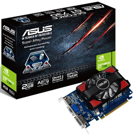  PCI-E ASUS GT730-2GD3 GeForce GT 730 2GB GDDR3 128bit 40nm 700/1600MHz DVI(HDCP)/HDMI/VGA RTL