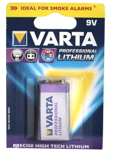  Батарейка Varta Professional Lithium 9V