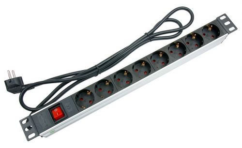  Блок розеток 19, 8 розеток Cabeus PDU-8P-2EU