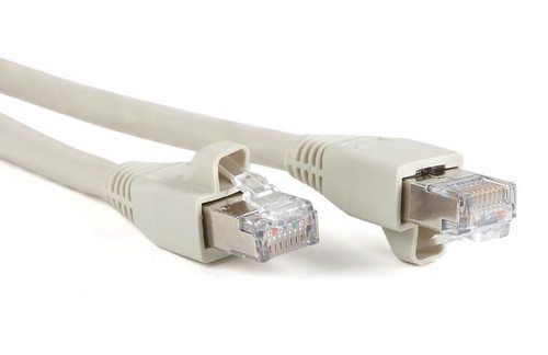  Кабель патч-корд Hyperline PC-LPM-STP-RJ45-RJ45-C6a-2M-LSZH-GY