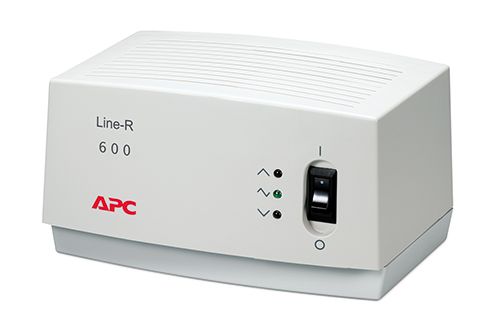 APC LE600-RS APC Line-R 600VA Automatic Voltage Regulator, 3x Schuko Outlets, 2m Power Cord, 230V