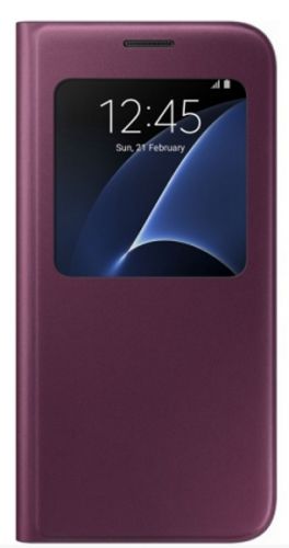  для телефона Samsung EF-CG930PXEGRU (флип-кейс) для Galaxy S7 S View Cover бордовый