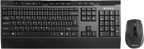  Клавиатура и мышь Wireless Defender Cambridge C-995 Nano USB, 2000 dpi, Black 12 доп.кл. 45995