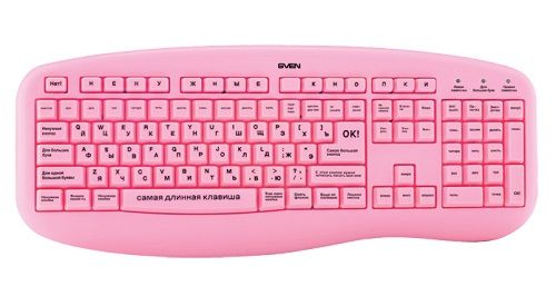  Клавиатура Sven Blonde pink USB SV-0310BLONDE