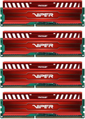  DDR3 32GB (4*8GB) Patriot PV332G160C9QKRD Viper 3 PC3-12800 1600MHz CL9 1.5V Радиатор RED
