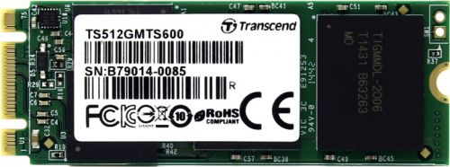  Твердотельный накопитель SSD M.2 Transcend TS512GMTS600 MTS600 512GB MLC SATA 6Gb/s 310/560Mb NCQ