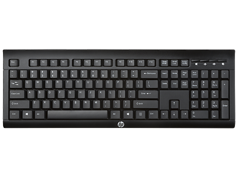  Клавиатура HP K2500 черный USB беспроводная Multimedia