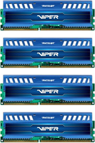  DDR3 32GB (4*8GB) Patriot PV332G213C1QKBL Viper V3 PC3-17000 2133MHz CL11 1.5V Радиатор BLUE