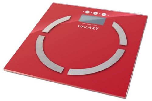  Весы напольные Galaxy GL 4851 красные