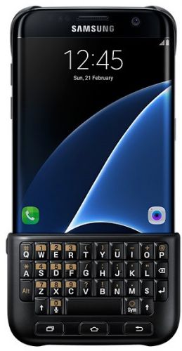  Чехол-клавиатура для телефона Samsung EJ-CG935UBEGRU для Galaxy S7 edge Keyboard Cover черный