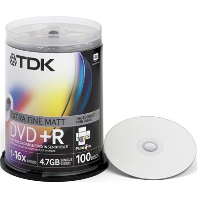  Диск DVD-R TDK DVD-R47PWWCBED100