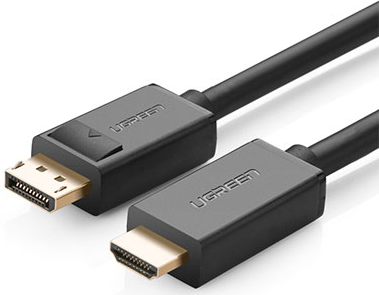  Кабель интерфейсный DisplayPort-HDMI UGreen 20M/19M