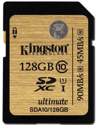  Карта памяти 128GB Kingston SDA10/128GB SDXC Class 10 UHS-I