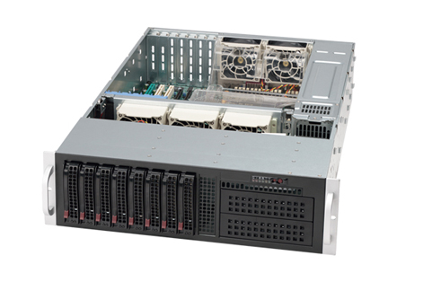  Корпус серверный 3U Supermicro CSE-835TQ-R800B (8x3.5&#039; HS bays, 2x5.25&#039;, DVD, 13.68"x13", 7xFH, Depth 25.5", 2x800W)