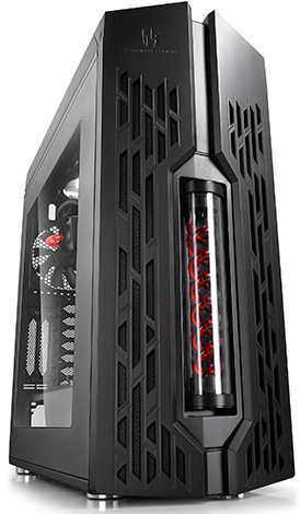  ATX Deepcool GENOME BK-RD черный с красным, без БП, водяное охлаждение Captain 360 (1х120mm FAN, 2xUSB3.0, Audio)