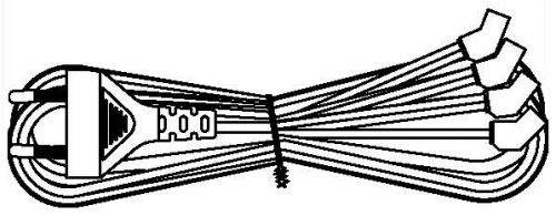  Кабель питания Hyperline KL-FCRD-4F-EU-1.8-BK