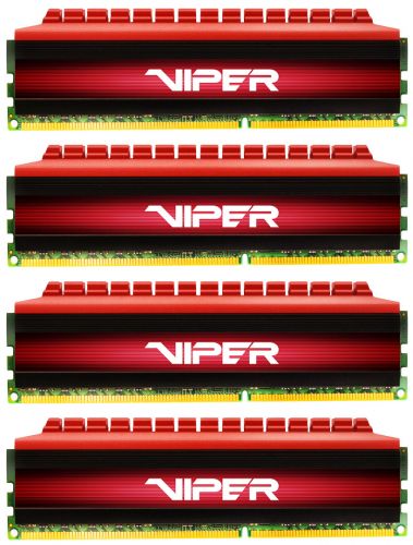  DDR4 16GB (4*4GB) Patriot PV416G266C5QK Viper V4 PC4-21300 2666MHz CL15 1.2V Радиатор BLACK