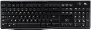  Клавиатура Wireless Logitech Keyboard K270 USB, black, 920-003757
