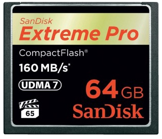  Карта памяти 64GB SanDisk SDCFXPS-064G-X46 Extreme Pro 160MB/s