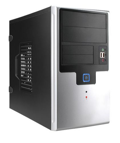  mATX In Win EMR009BS черный с серебром 450W (USB 2.0x2, Audio), 6100454
