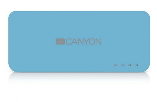  Аккумулятор внешний универсальный Canyon CNE-CPB44BL голубой, материал пластик, емкость 4400 мАч, Вход/выход: DC5V 1A
