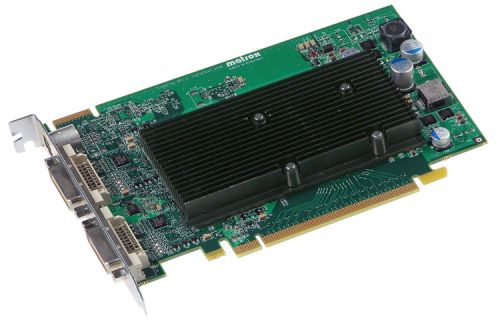  PCI-E Matrox M9120 PCIe x16 512MB DDR2 Passive Cooling 2xDVI-I Adapters- 2xDVI to VGA RTL (M9120-E512F)