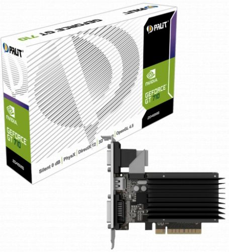  PCI-E Palit PA-GT710-2GD3H 2GB GDDR3 64bit 28nm 954/1600MHz DVI(HDCP)/HDMI/VGA RTL (NEAT7100HD46-2080H)