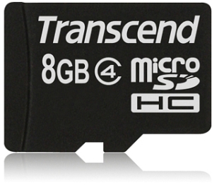  Карта памяти 8GB Transcend TS8GUSDC4 microSDHC Class 4