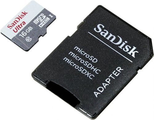  Карта памяти 16GB SanDisk SDSQUNB-016G-GN3MA Class 10 Ultra UHS-I Imaging + адаптер